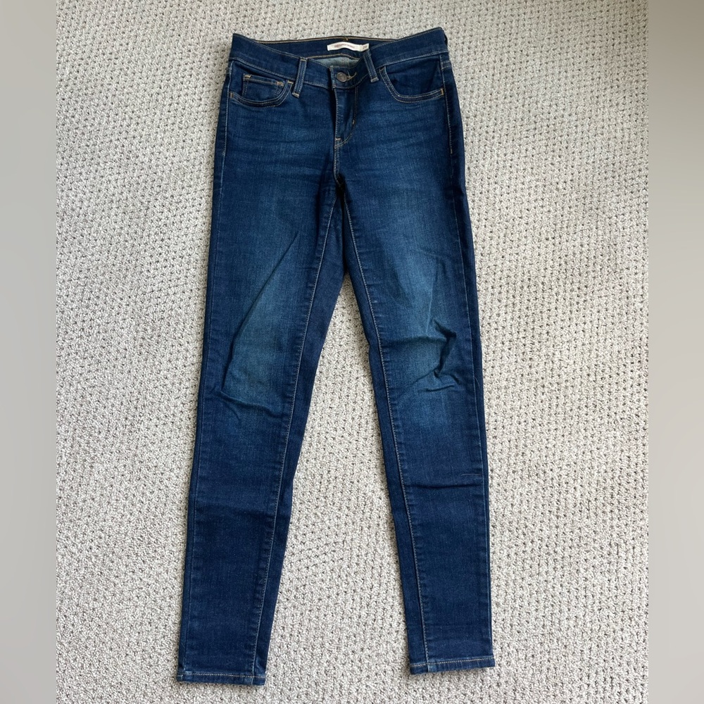Levi's Women's Deep Blue Skinny Jeans